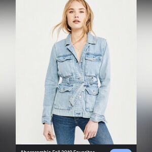 Abercrombie & Fitch Light Blue Jean Jacket